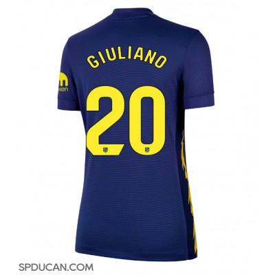 Zenski Nogometni Dres Atletico Madrid Giuliano Simeone #20 Gostujuci 2025-26 Kratak Rukav Zenski Nogometni Dres Atletico Madrid Giuliano Simeone #20 Gostujuci 2025-26 Kratak Rukav